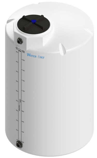 525 Gal ProChem® Potable Water Tank w/Bulkhead Fittings - Twist Lid 16